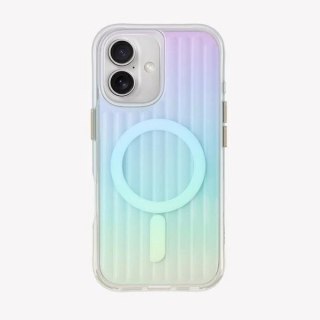 Etui UNIQ Coehl Linear Magnetic Charging na iPhone 16 - opalizujące