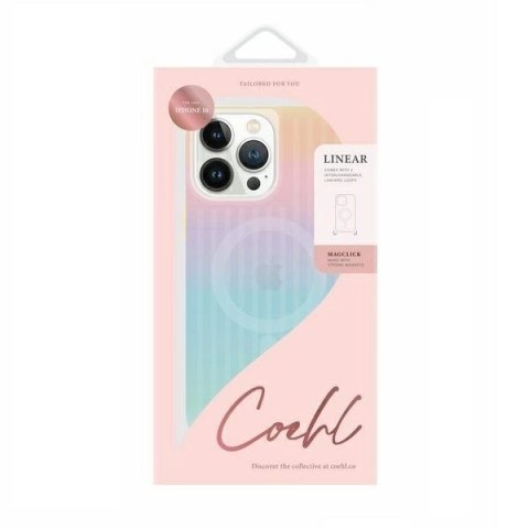 Etui UNIQ Coehl Linear Magnetic Charging na iPhone 16 - opalizujące Etui UNIQ Coehl Linear Magnetic Charging na iPhone 16 - opalizujące