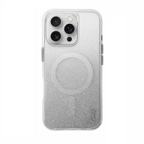 Etui UNIQ Coehl Lumino Magnetic Charging na iPhone 16 Pro - srebrne Etui UNIQ Coehl Lumino Magnetic Charging na iPhone 16 Pro - srebrne