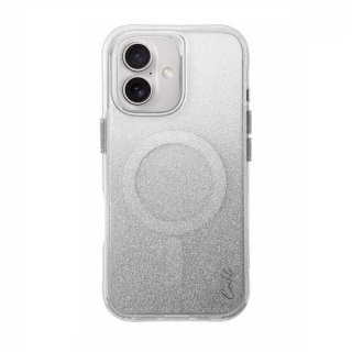 Etui UNIQ Coehl Lumino Magnetic Charging na iPhone 16 - srebrne