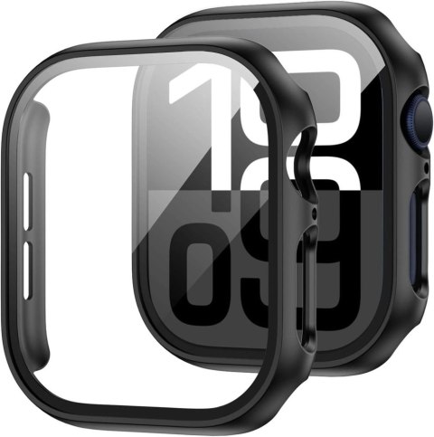 Etui ze szkłem hartowanym Tech-Protect Defense360 na Apple Watch 10 (42 mm) - czarne