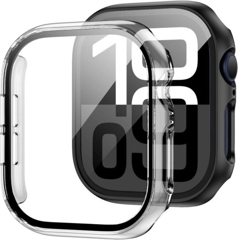 Etui ze szkłem hartowanym Tech-Protect Defense360 na Apple Watch 10 (46 mm) - przezroczyste