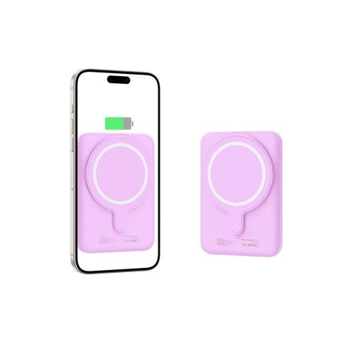 Powerbank Tech-Protect LifeMag MagSafe PB10 5000 mAh - różowy Powerbank Tech-Protect LifeMag MagSafe PB10 5000 mAh - różowy