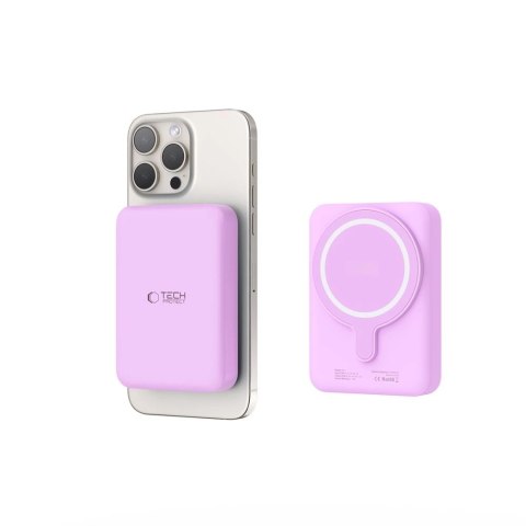 Powerbank Tech-Protect LifeMag MagSafe PB11 10000 mAh - różowy Powerbank Tech-Protect LifeMag MagSafe PB11 10000 mAh - różowy