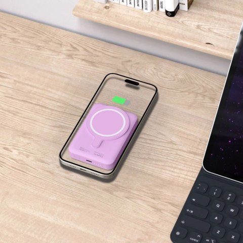 Powerbank Tech-Protect LifeMag MagSafe PB11 10000 mAh - różowy Powerbank Tech-Protect LifeMag MagSafe PB11 10000 mAh - różowy