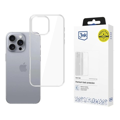Etui 3mk Clear Case na iPhone 16 Pro Max - przezroczyste
