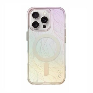 Etui UNIQ Coehl Willow Magnetic Charging na iPhone 16 Pro - opalizujące