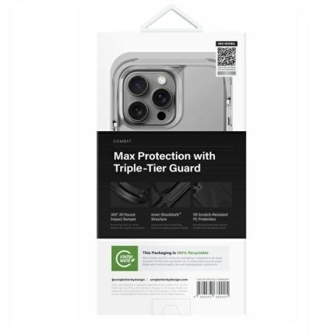 Etui UNIQ Combat Magclick Charging na iPhone 16 Pro Max - szare Etui UNIQ Combat Magclick Charging na iPhone 16 Pro Max - szare