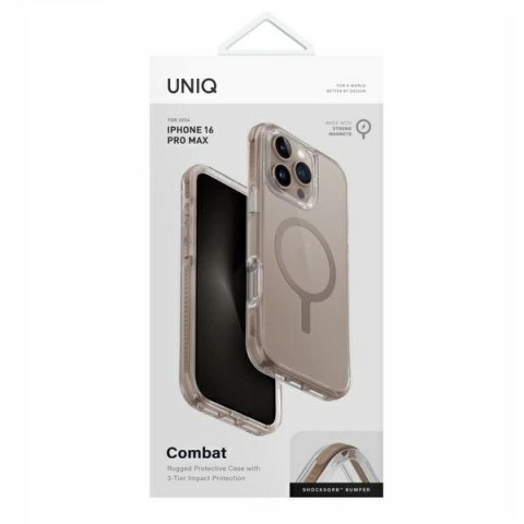 Etui UNIQ Combat Magclick Charging na iPhone 16 Pro Max - złote Etui UNIQ Combat Magclick Charging na iPhone 16 Pro Max - złote