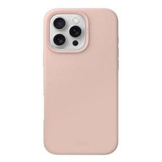 Etui UNIQ Lino Hue Magclick Charging na iPhone 16 Pro Max - różowe
