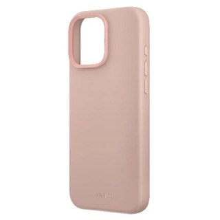 Etui UNIQ Lino Hue Magclick Charging na iPhone 16 Pro Max - różowe