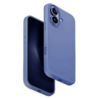Etui UNIQ Lino Hue Magclick Charging na iPhone 16 - niebieskie