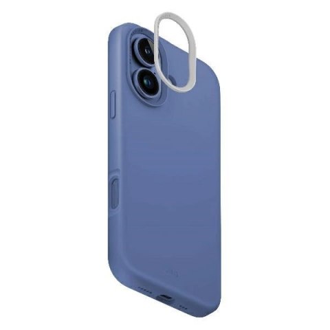 Etui UNIQ Lino Hue Magclick Charging na iPhone 16 - niebieskie