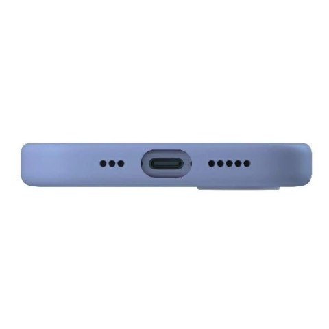 Etui UNIQ Lino Hue Magclick Charging na iPhone 16 - niebieskie
