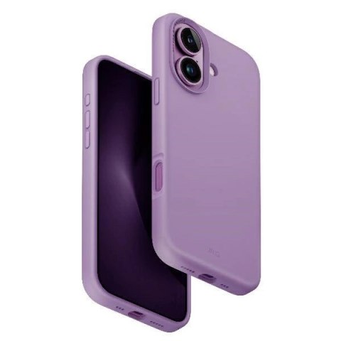Etui UNIQ Lino Hue Magclick Charging na iPhone 16 - różowe Etui UNIQ Lino Hue Magclick Charging na iPhone 16 - różowe