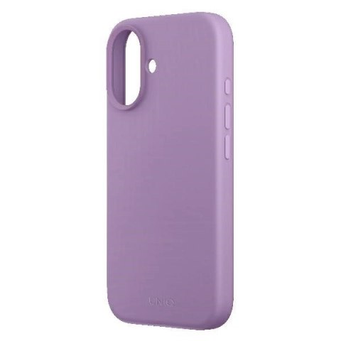 Etui UNIQ Lino Hue Magclick Charging na iPhone 16 - różowe Etui UNIQ Lino Hue Magclick Charging na iPhone 16 - różowe