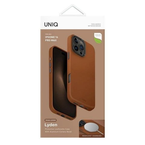 Etui UNIQ Lyden Magclick Charging na iPhone 16 Pro Max - karmelowe