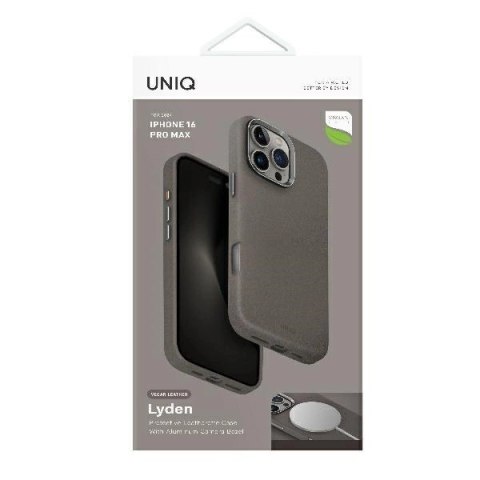 Etui UNIQ Lyden Magclick Charging na iPhone 16 Pro Max - szare Etui UNIQ Lyden Magclick Charging na iPhone 16 Pro Max - szare