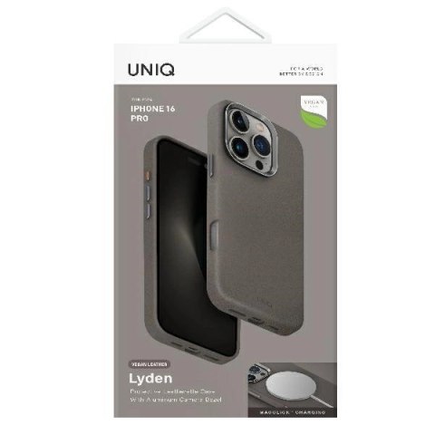 Etui UNIQ Lyden Magclick Charging na iPhone 16 Pro - szare Etui UNIQ Lyden Magclick Charging na iPhone 16 Pro - szare