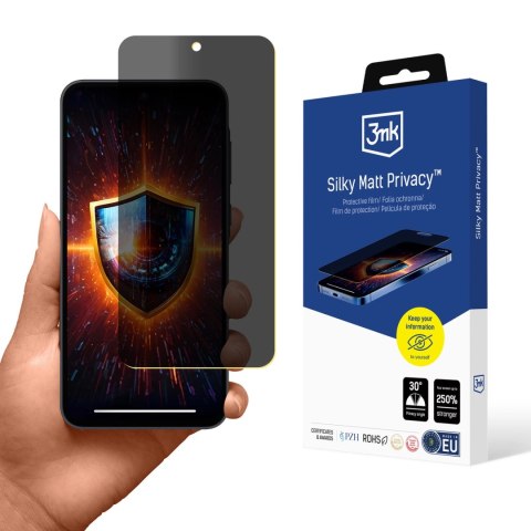 Folia prywatyzująca 3mk Silky Matt Privacy na Samsung Galaxy A35 / A55 5G Folia prywatyzująca 3mk Silky Matt Privacy na Samsung Galaxy A35 / A55 5G