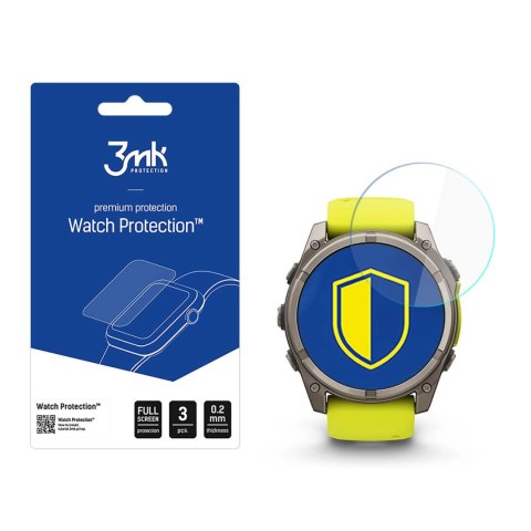 Szkło hybrydowe 3mk Watch Protection FlexibleGlass na Garmin Fenix 8 Solar/Sapphire 51mm