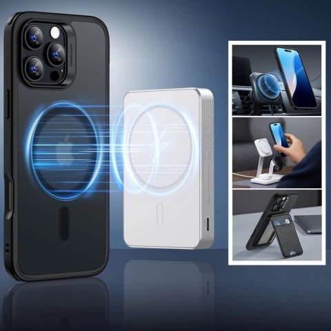 Zestaw etui ESR Classic Hybrid Halolock MagSafe + szkło hartowane na iPhone 16 Pro Max - półprzezroczyste z czarną ramką Zestaw etui ESR Classic Hybrid Halolock MagSafe + szkło hartowane na iPhone 16 Pro Max - półprzezroczyste z czarną ramką