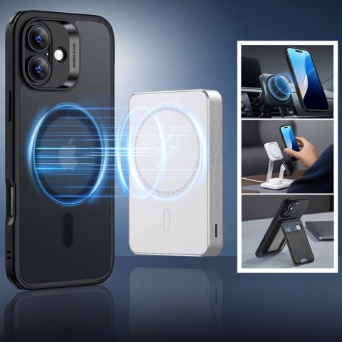 Zestaw etui ESR Classic Hybrid Halolock MagSafe + szkło hartowane na iPhone 16 - półprzezroczyste Zestaw etui ESR Classic Hybrid Halolock MagSafe + szkło hartowane na iPhone 16 - półprzezroczyste