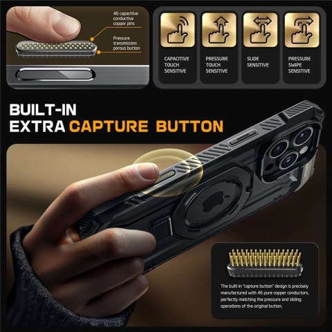 Etui Supcase UB Grip Mag z MagSafe na iPhone 16 Pro Max - czarne Etui Supcase UB Grip Mag z MagSafe na iPhone 16 Pro Max - czarne