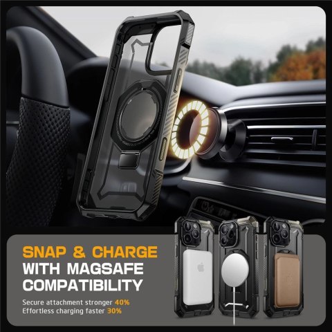 Etui Supcase UB Grip Mag z MagSafe na iPhone 16 Pro Max - czarne Etui Supcase UB Grip Mag z MagSafe na iPhone 16 Pro Max - czarne