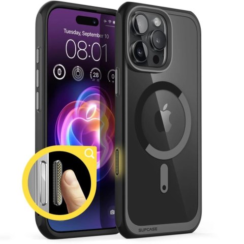 Etui Supcase UB Mag z MagSafe na iPhone 16 Pro Max - czarne Etui Supcase UB Mag z MagSafe na iPhone 16 Pro Max - czarne