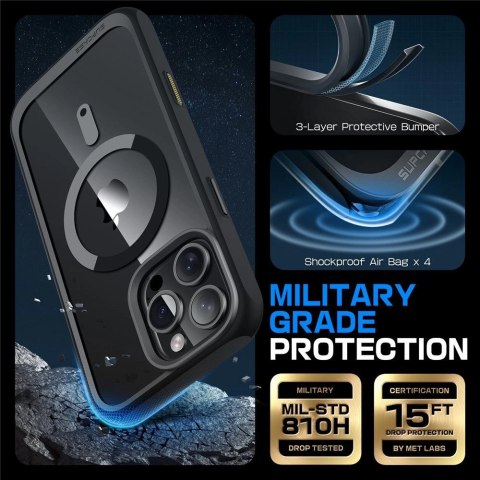Etui Supcase UB Mag z MagSafe na iPhone 16 Pro Max - czarne Etui Supcase UB Mag z MagSafe na iPhone 16 Pro Max - czarne
