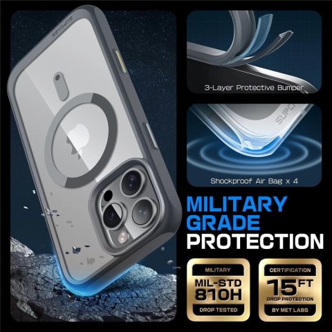 Etui Supcase UB Mag z MagSafe na iPhone 16 Pro Max - szare Etui Supcase UB Mag z MagSafe na iPhone 16 Pro Max - szare