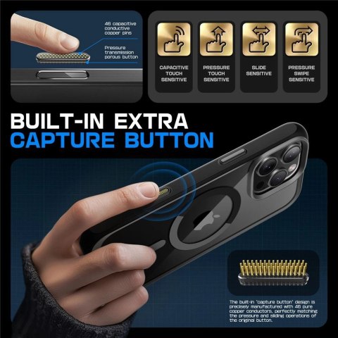Etui Supcase UB Mag z MagSafe na iPhone 16 Pro - czarne Etui Supcase UB Mag z MagSafe na iPhone 16 Pro - czarne