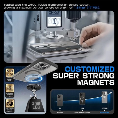 Etui Supcase UB Mag z MagSafe na iPhone 16 Pro - szare Etui Supcase UB Mag z MagSafe na iPhone 16 Pro - szare