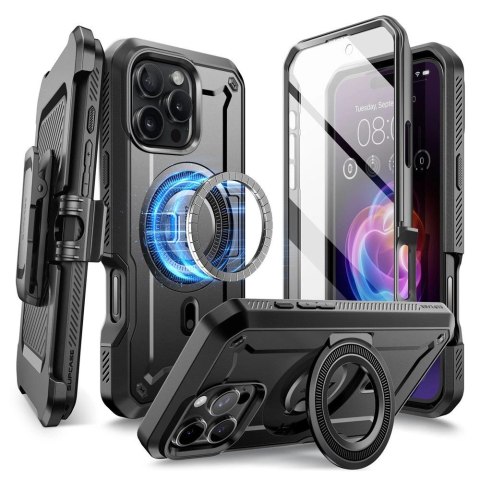 Etui Supcase UB Pro Mag MagSafe na iPhone 16 Pro - czarne Etui Supcase UB Pro Mag MagSafe na iPhone 16 Pro - czarne