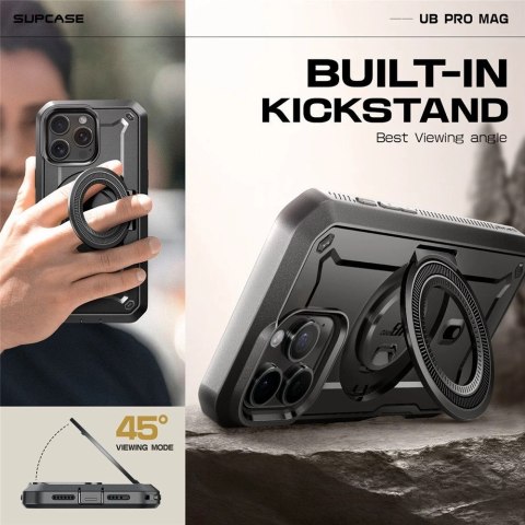 Etui Supcase UB Pro Mag MagSafe na iPhone 16 Pro - czarne Etui Supcase UB Pro Mag MagSafe na iPhone 16 Pro - czarne
