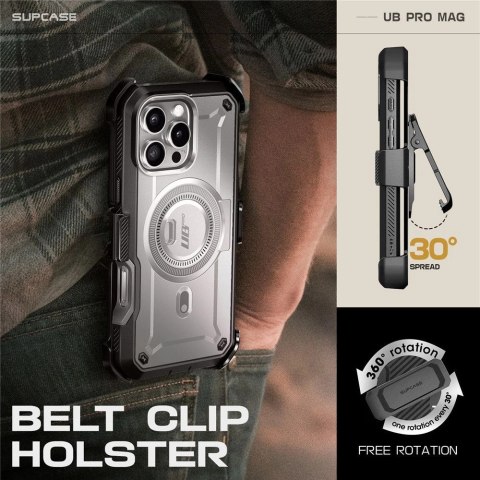 Etui Supcase UB Pro Mag MagSafe na iPhone 16 Pro - szare