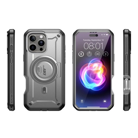 Etui Supcase UB Pro Mag MagSafe na iPhone 16 Pro - szare