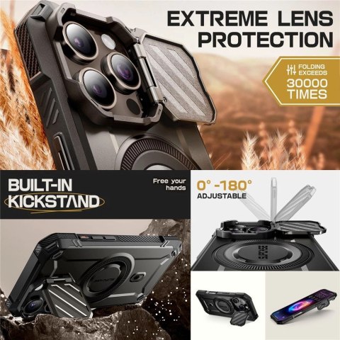 Etui Supcase UB XT Mag z MagSafe na iPhone 16 Pro Max - czarne Etui Supcase UB XT Mag z MagSafe na iPhone 16 Pro Max - czarne