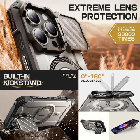Etui Supcase UB XT Mag z MagSafe na iPhone 16 Pro Max - szare Etui Supcase UB XT Mag z MagSafe na iPhone 16 Pro Max - szare
