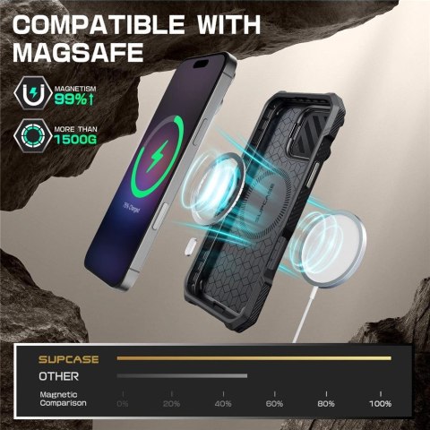 Etui Supcase UB XT Mag z MagSafe na iPhone 16 Pro Max - szare Etui Supcase UB XT Mag z MagSafe na iPhone 16 Pro Max - szare