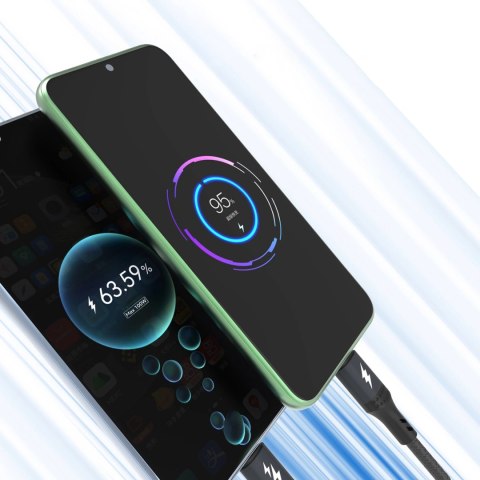Kabel Dudao L3F 2w1 100W 1,2m 2 x USB-C - czarny Kabel Dudao L3F 2w1 100W 1,2m 2 x USB-C - czarny
