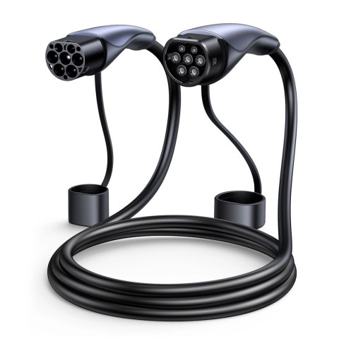 Kabel do ładowania samochodu elektrycznego Ugreen EV708 32A 22kW 5m IP55 - czarny Kabel do ładowania samochodu elektrycznego Ugreen EV708 32A 22kW 5m IP55 - czarny