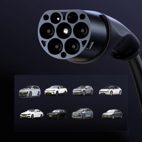 Kabel do ładowania samochodu elektrycznego Ugreen EV708 32A 22kW 5m IP55 - czarny Kabel do ładowania samochodu elektrycznego Ugreen EV708 32A 22kW 5m IP55 - czarny