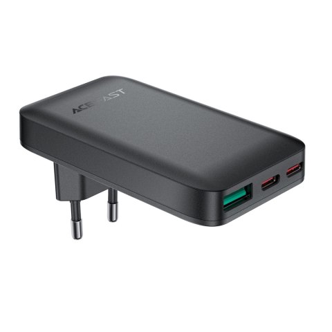 Ładowarka Acefast A100 65W GaN 2 USB-C+ USB-A ultra cienka - czarna Ładowarka Acefast A100 65W GaN 2 USB-C+ USB-A ultra cienka - czarna