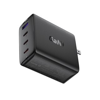 Ładowarka Acefast A96 PD100W GaN (3 x USB-C + 1x USB-A) z końcówką US - czarna