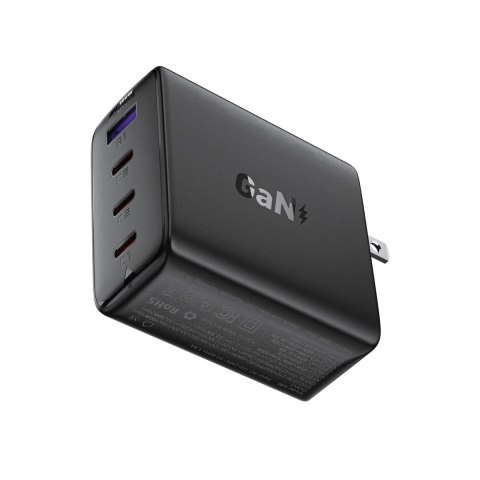 Ładowarka Acefast A96 PD100W GaN (3 x USB-C + 1x USB-A) z końcówką US - czarna Ładowarka Acefast A96 PD100W GaN (3 x USB-C + 1x USB-A) z końcówką US - czarna