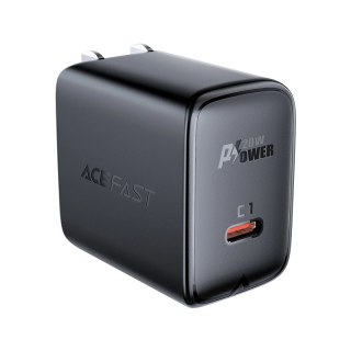 Ładowarka sieciowa Acefast A3 PD20W z USB-C z końcówką US - czarna