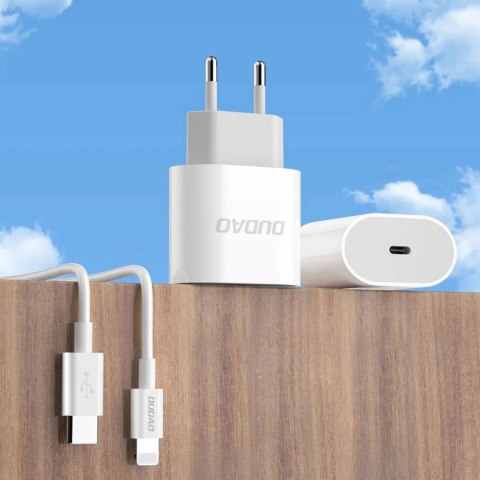 Ładowarka sieciowa Dudao A14EU PD 20W USB-C - biała Ładowarka sieciowa Dudao A14EU PD 20W USB-C - biała