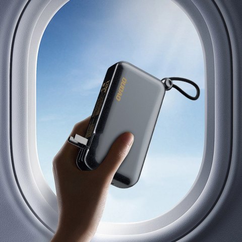 Ładowarka z powerbankiem Dudao K25 2in1 10000mAh z 3 wtyczkami - szara Ładowarka z powerbankiem Dudao K25 2in1 10000mAh z 3 wtyczkami - szara